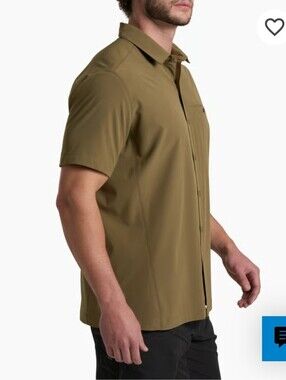 Kuhl Men’s Olive-Green Long Sleeve Button Shirt